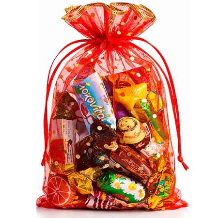 Новогодний подарок Мешок Органза Малый